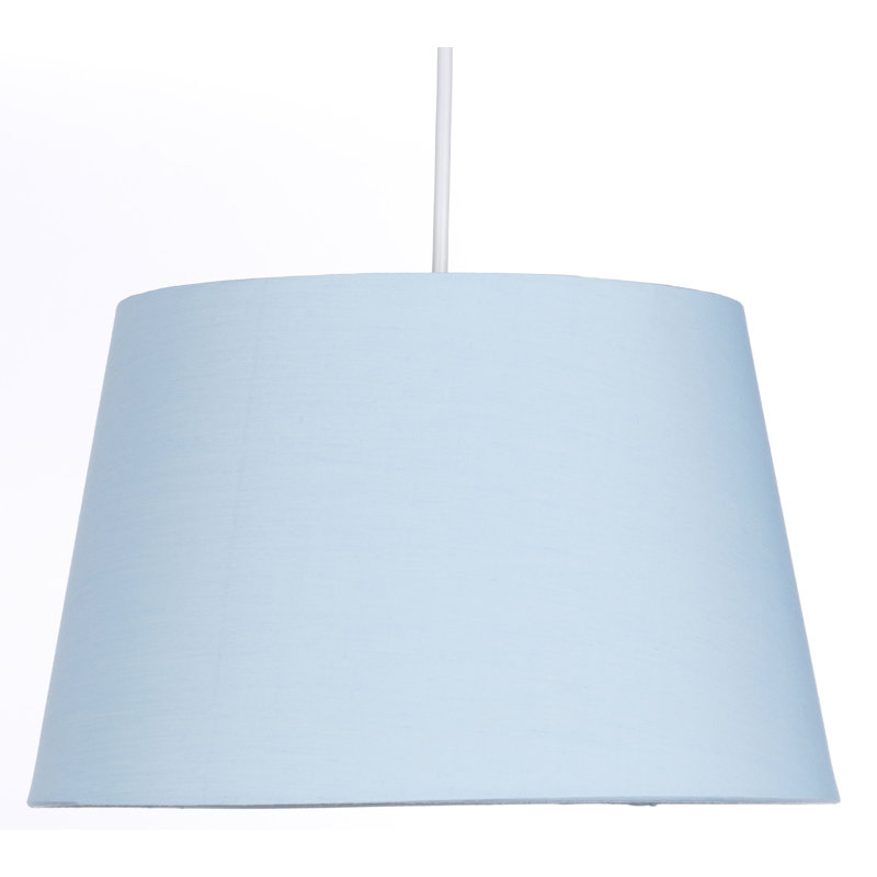 Cotton Empire Lamp Shade ( Uno ), Light Blue, 22cm H x 36cm W x 36 cm D
