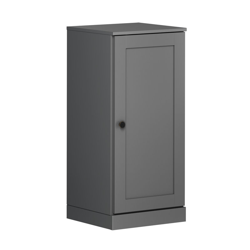Armoire de rangement de salle de bain 100% bois massif, porte Shaker, 4 tiroirs, tablettes réglables, 16,5 po de largeur, 35,75 po de hauteur