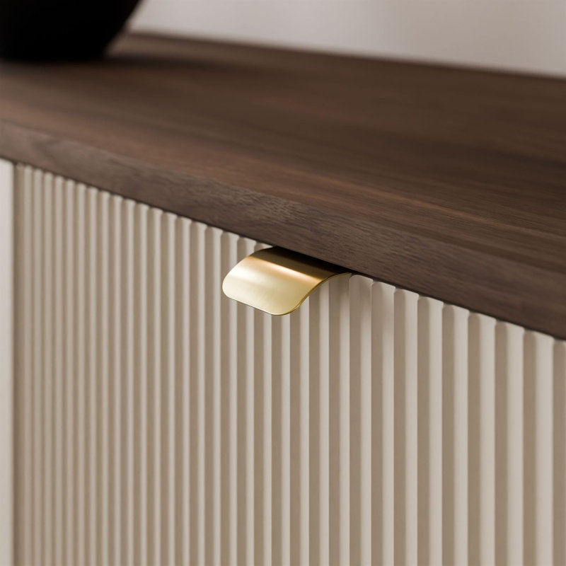 160cm Sideboard, cashmere / walnut