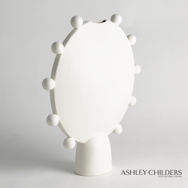 Spheres Collection Vessel, White