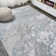 Swirl Marbled Abstract Gray/Turquoise Rug