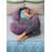 Queen Rose Pregnancy Pillow,Maternity Body Pillow with Velvet Cover,C Shaped Body Pillow for Sleeping (Cozy Velvet-Blue)-1158249891