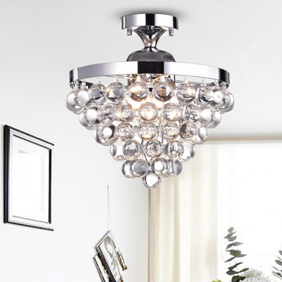 Plafonnier semi-encastré de style lustre 16 lumières 4 lumières Braylon