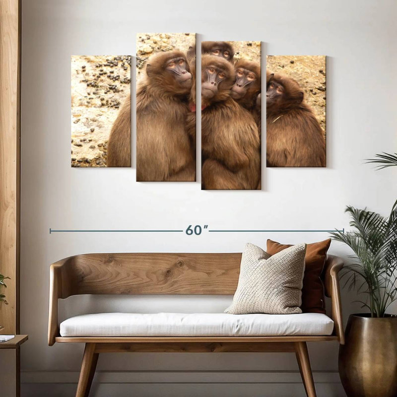 Brampt Monkey Troop, 32" H x 52" W