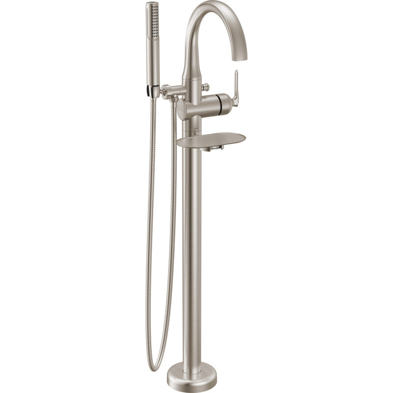 Floor Mount Tub Filler Trim, Lumicoat® Stainless