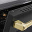 ZLINE Autograph 48 in. 7 Element Paramount Induction Range with Black Matte Doors & Gold Accents