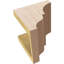 Bois de cèdre brut Asheboro, grain de bois TimberThane Corbel, apprêté brun clair-88289120
