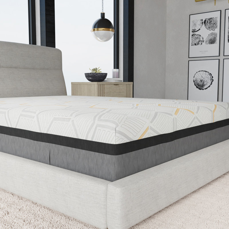 14" Hybrid Copper Gel Cooling Memory Foam Mattress with Edge Support and Air Ridge Foam, King
