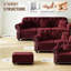 Siège simple en velours bourgogne de 41,3 po de style Mid-Century avec bouton, garniture cloutée et structure en contreplaqué roulé, support en éponge rembourré
