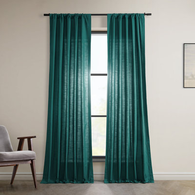 Richardson 100% Cotton Semi Sheer Curtain Pair