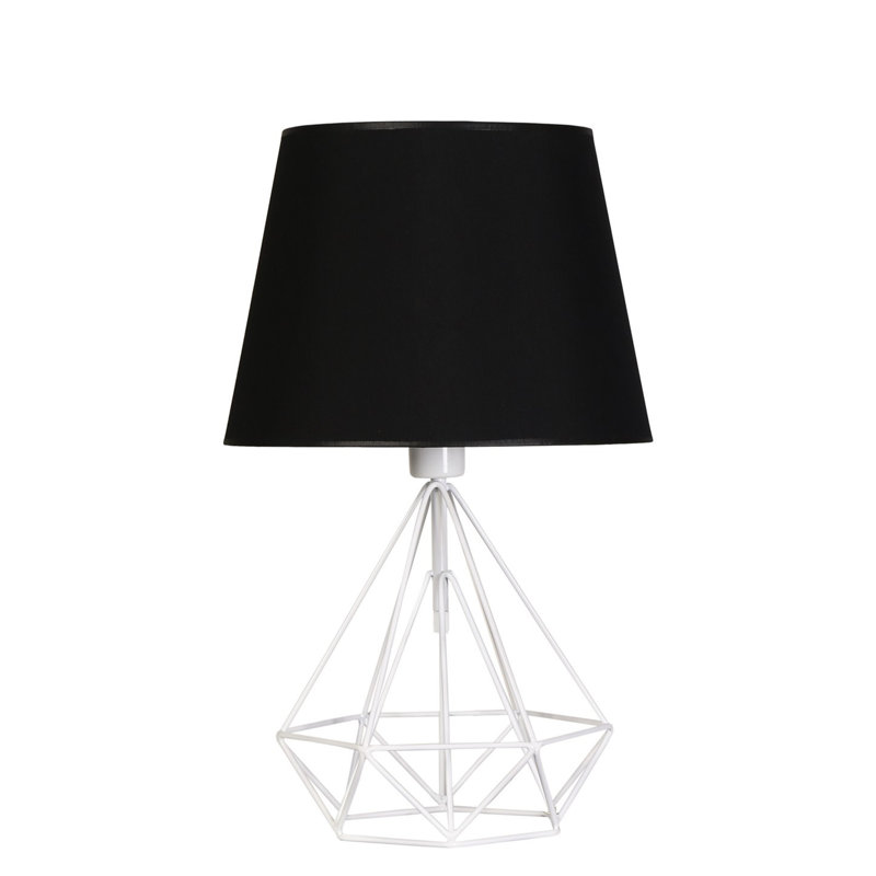 Lampe de table 21,65 po Osullivan, Noir, Blanc