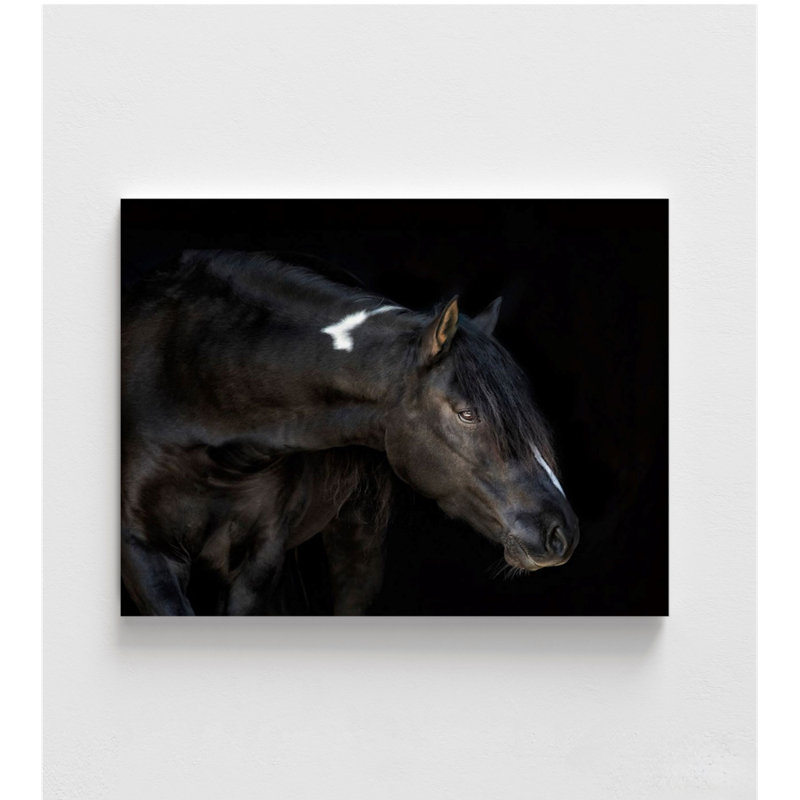 Grand cheval Ogilvy, reproduction rustique encadrée, image animalière de ranch rustique au-dessus d'une cheminée, décoration équestre encadrée