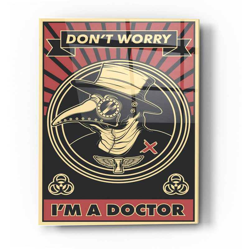 «Doctor», art mural en verre acrylique, H 36 po x l 24 po x P 0,2 po