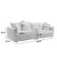 Canapé modulaire en velours côtelé de 104 po de largeur, canapé 4 places avec sièges profonds et méridienne convertible-1256188715