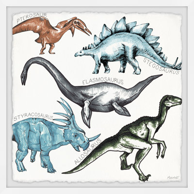 Boyington Ancient World Of Dinosaurs Framed Print
