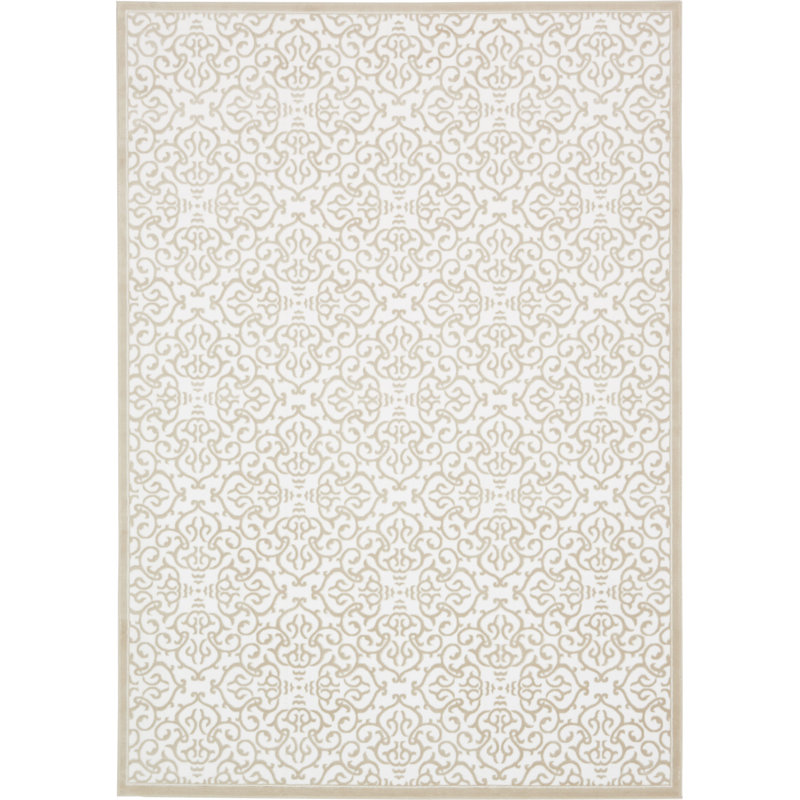 Tapis blanc / beige Anah, Rectangle 8 pi x 11 pi 8 po