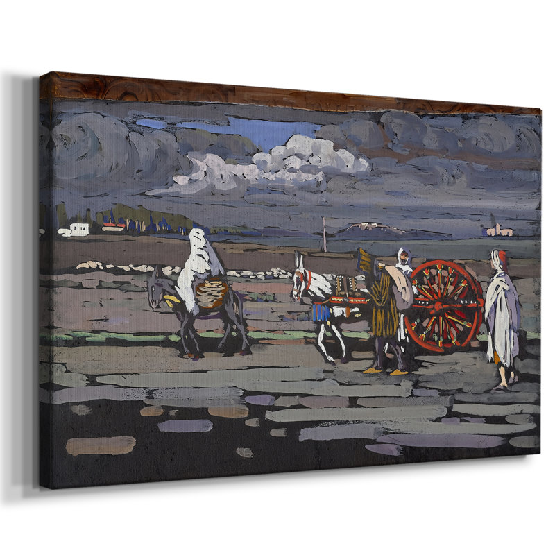 Arabs I (Cemetery)-Wassily Kandinsky-Gallery Wrapped Canvas-1909, 24 x 36
