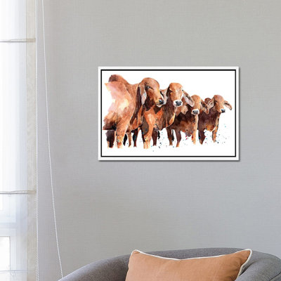 Texan Brahmans - Painting on Canvas