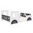 Classic Car Style Bed With Wheels In White, Full Size - Made Strong And For A Bedroom Wheels, White Construction-789712511-789712504