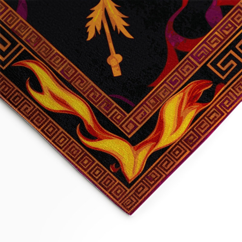 Tapis intérieur et extérieur Enchanted Wreath, Rectangle 9 pi x 12 pi