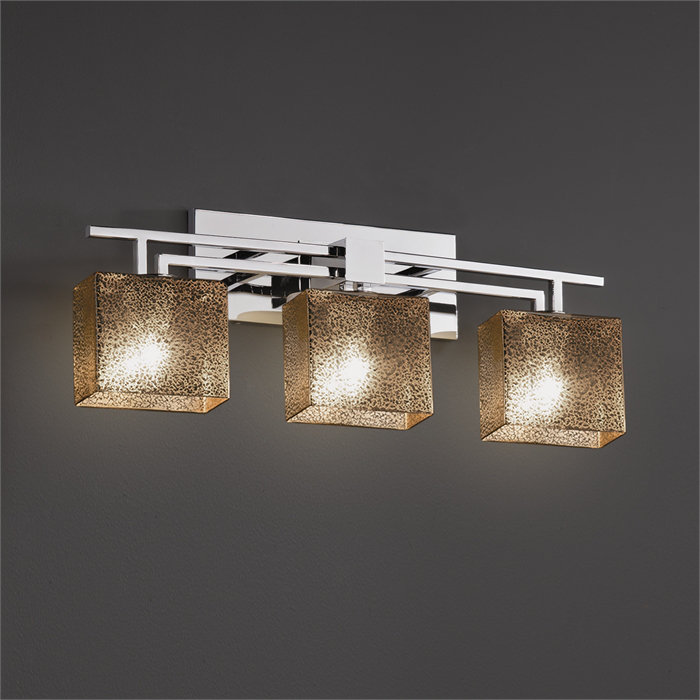 Casson 3 - Light Dimmable Bath Bar, Polished Chrome, Opal