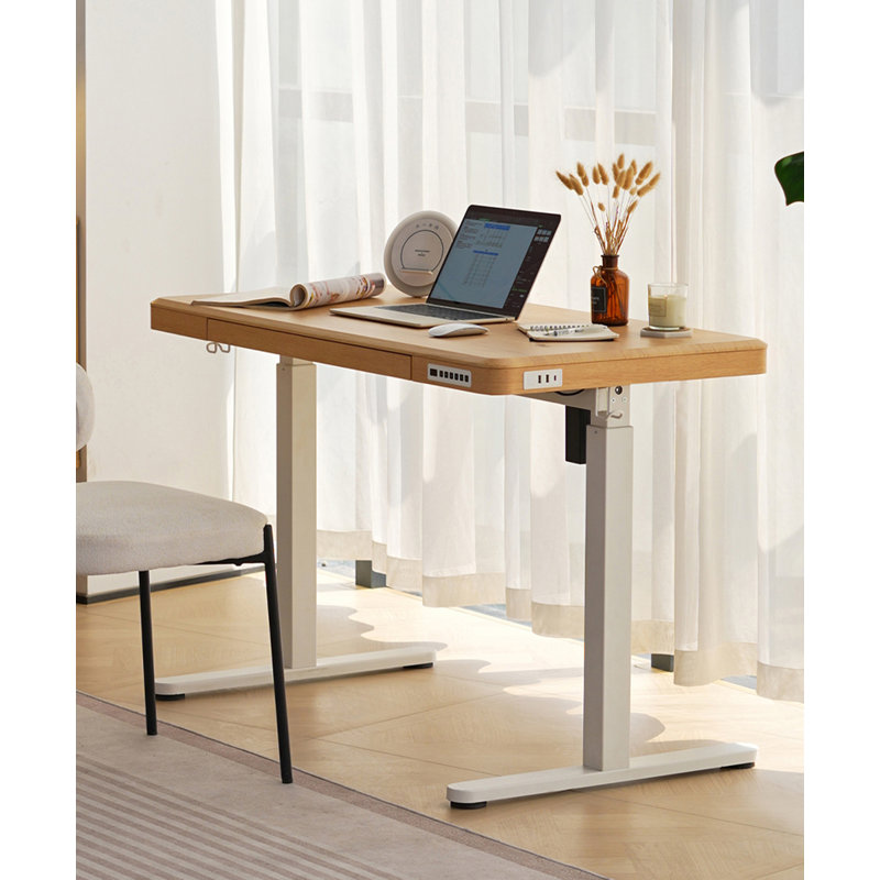 Bureau électrique à hauteur réglable avec tiroir