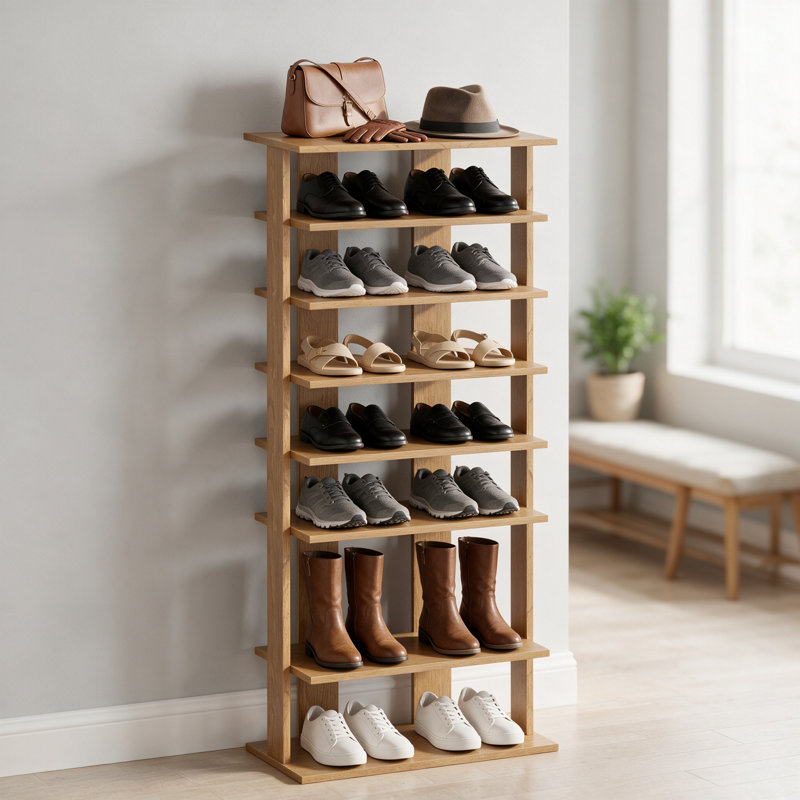 14 Pair Shoe Rack