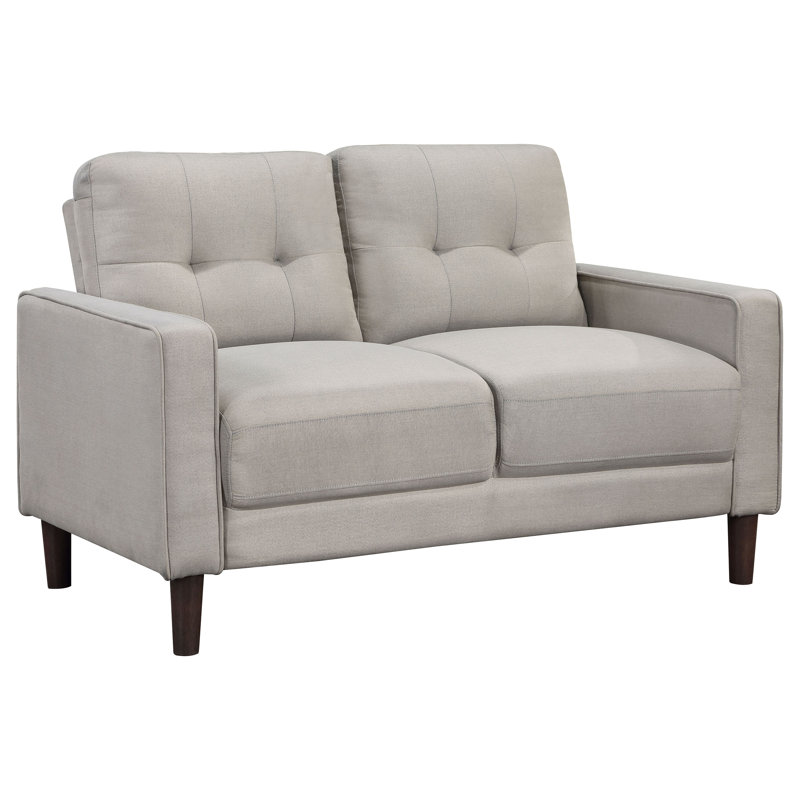 Grand Aesthetic - Causeuse capitonnée Sifford, Beige