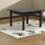 Table de salle à manger compacte en bois noir de style rustique moderne pour la cuisine