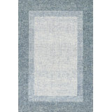 Rosina Wool Oriental Area Rug in Aqua