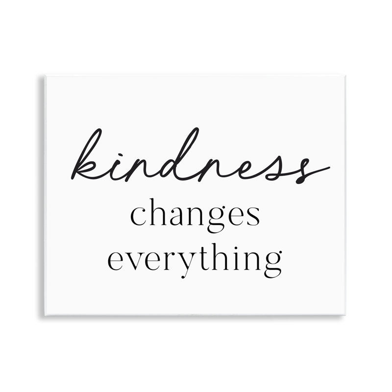 Kindness Changes Everything Wall Plaque, design by Lettered and Lined