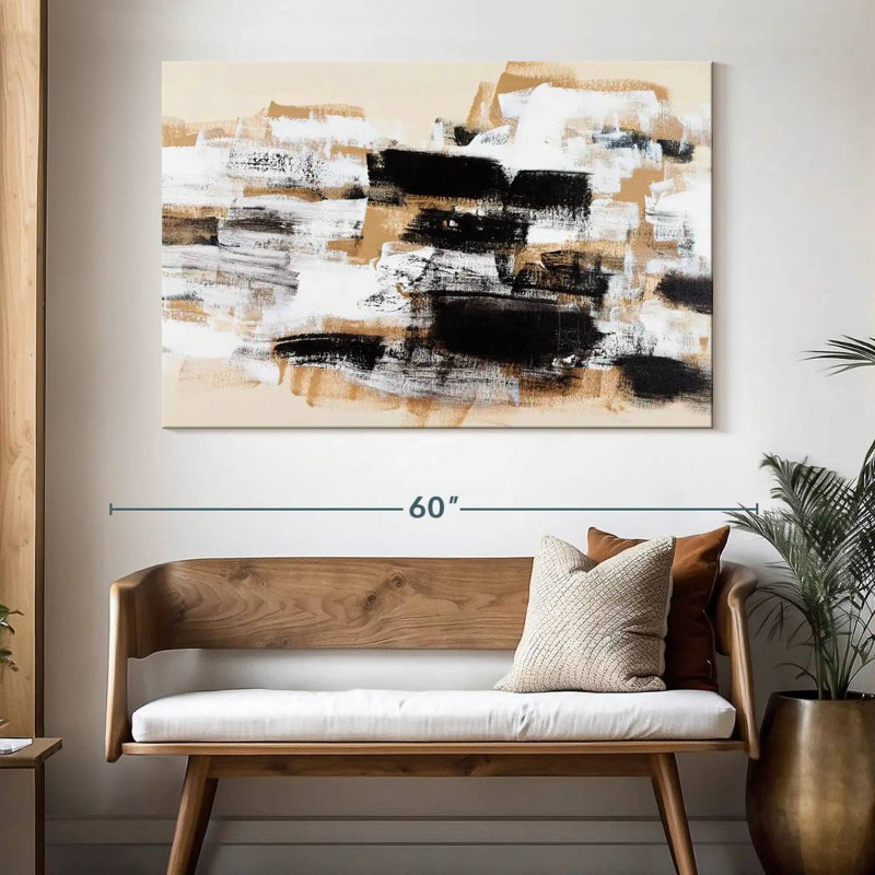 Avery Abstract Neutral, 34" H x 51" W