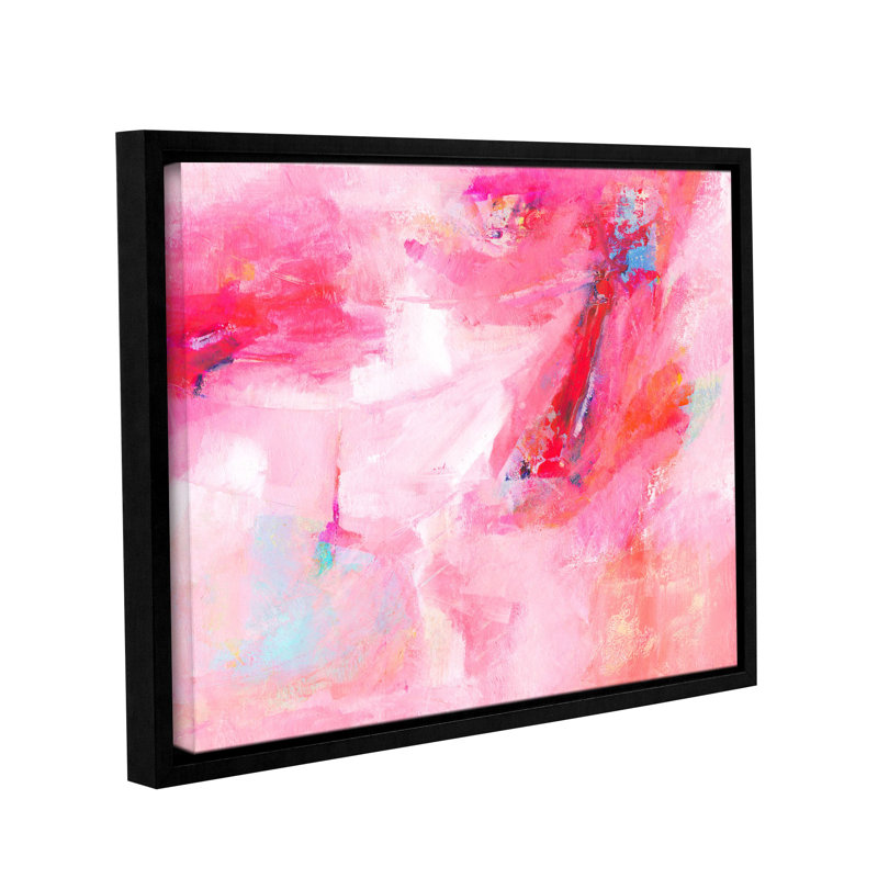 While She Dances by Sia Aryai Print on Canvas, Black Floater Frame, 18" H x 24" W x 2" D