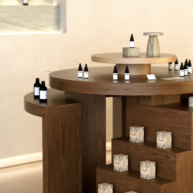 Présentoir multifonctionnel en bois, H 43,31 po x l 43,31 po x P 43,31 po