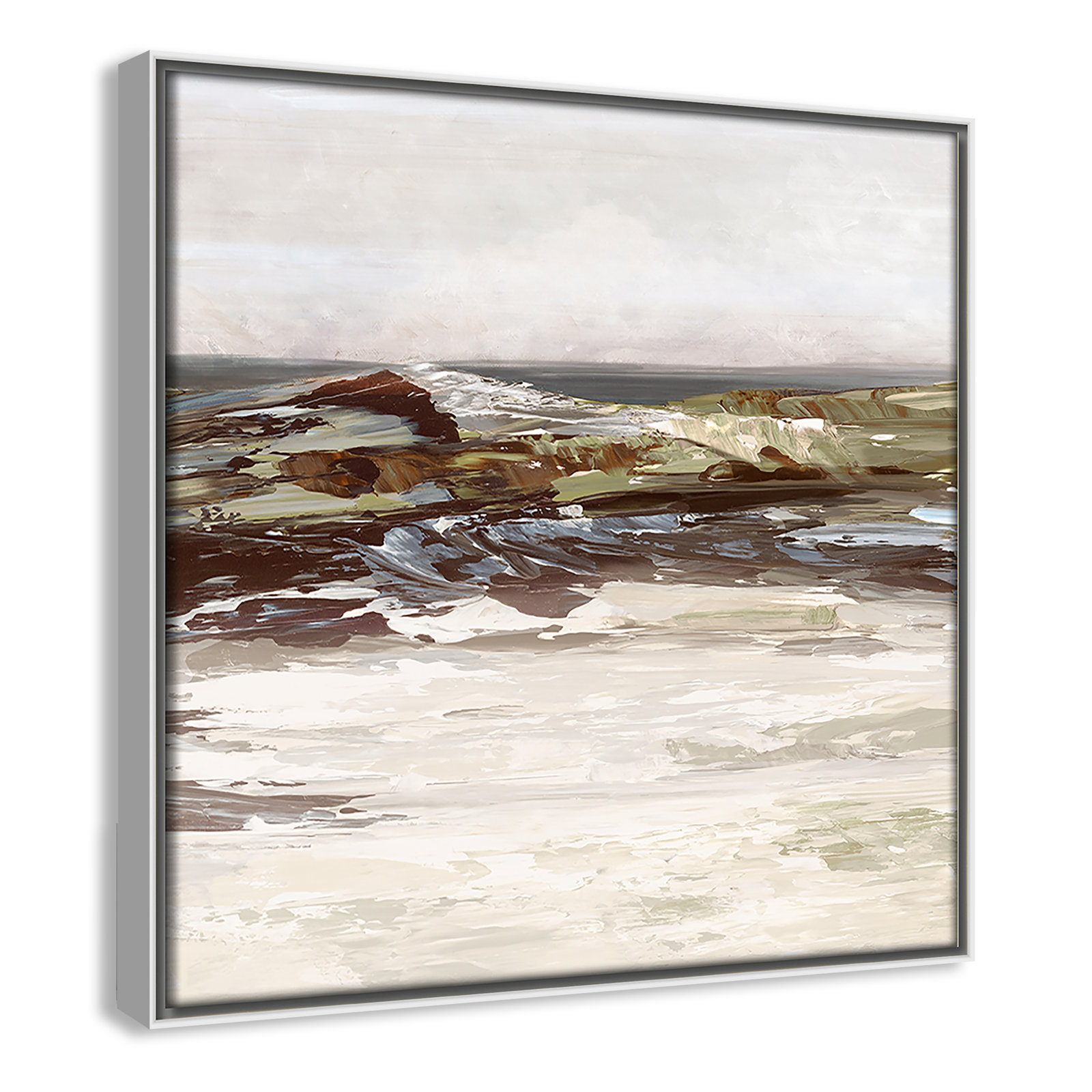 Stoney Peak Print by , 13.5" H x 13.5" W, White