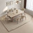 Rectangular Stone Slab Solid Wood Dining Table-603105340