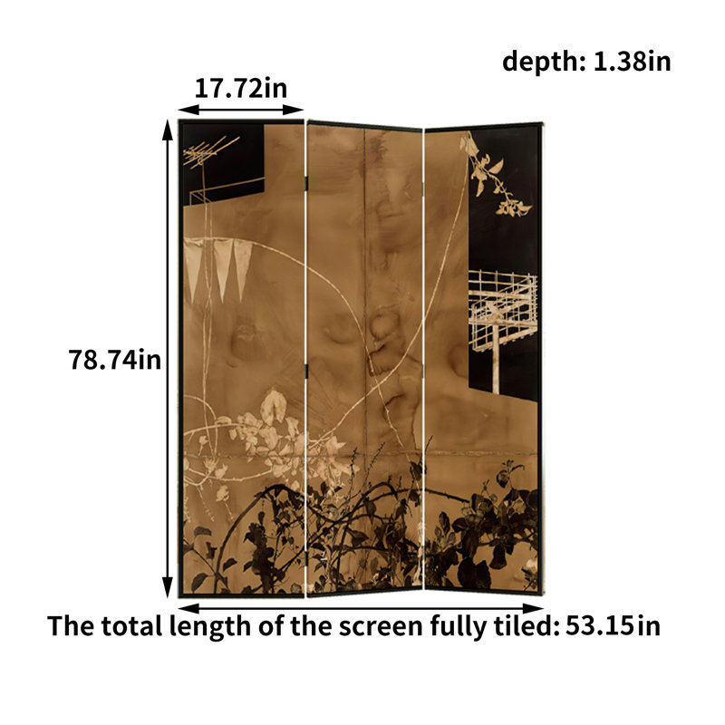 Lorie, 78.74" H x 53.15" W x 1.38" D