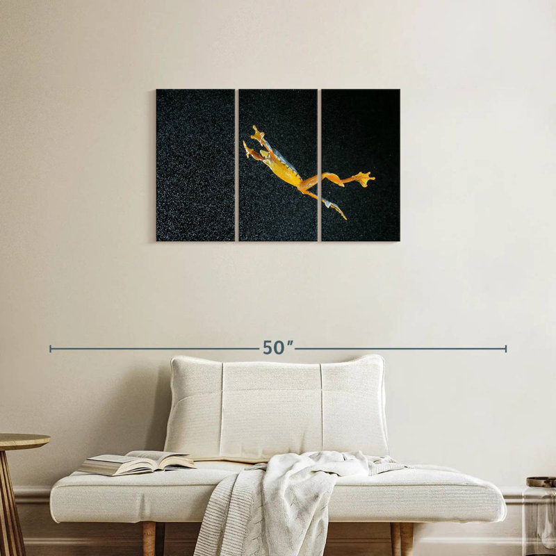 Leaping Leaf Frog, 20" H x 33" W