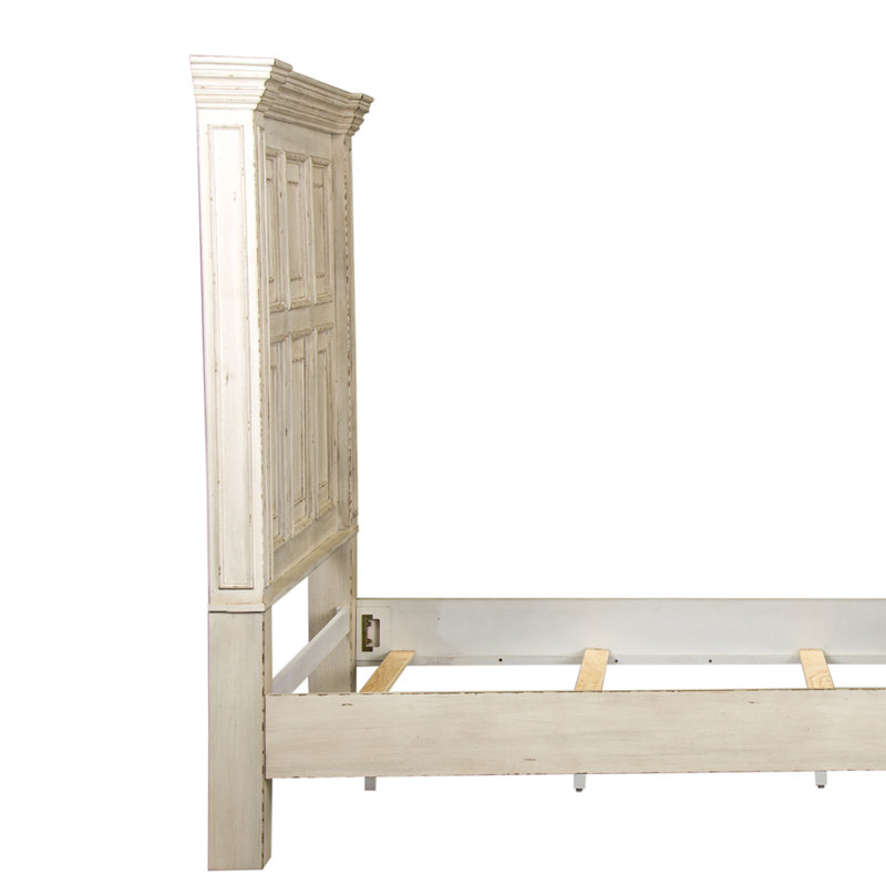 Temple Cloud Standard Panel Bed, California King, White