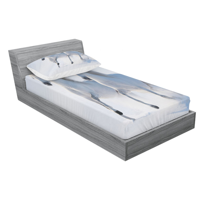 Microfiber Sheet Set, Twin Sheet Set with Fitted Sheet