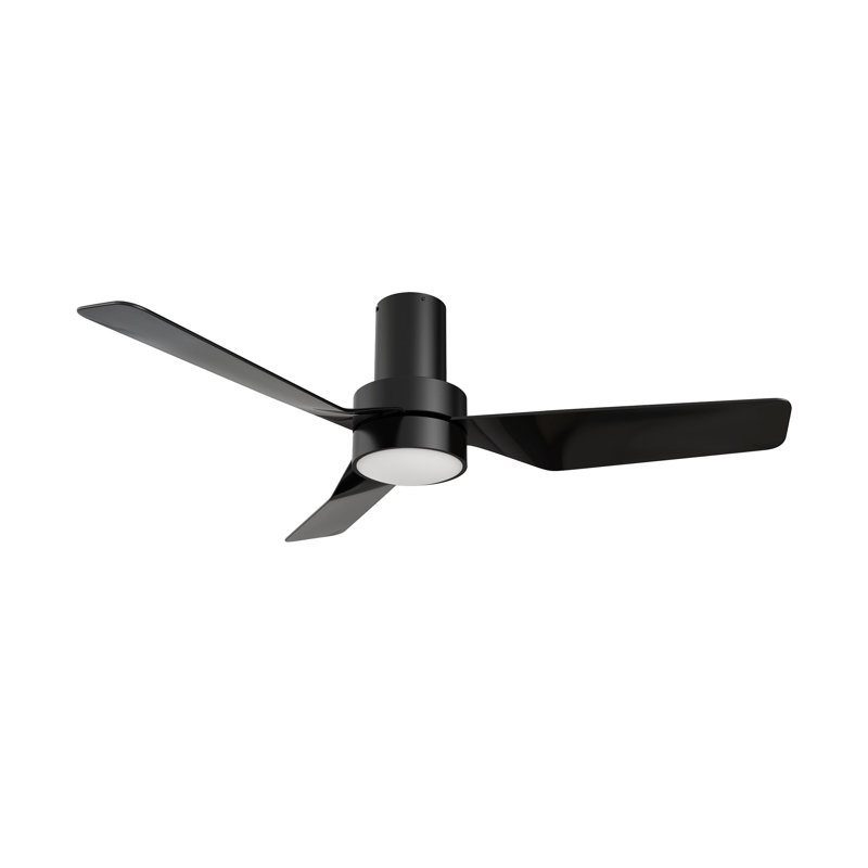 Ventilateur de plafond 44 po avec télécommande Varden, ensemble d'éclairage inclus., Noir