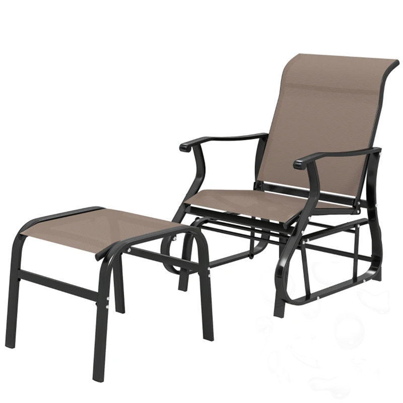 Ensemble de chaises coulissantes à haut dossier, Noir / brun