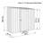 Absco Space Saver 7' W x 3' D Metal Galvanized Steel Weather Resistant Lean-To Storage Shed Woodland Gray-111668719