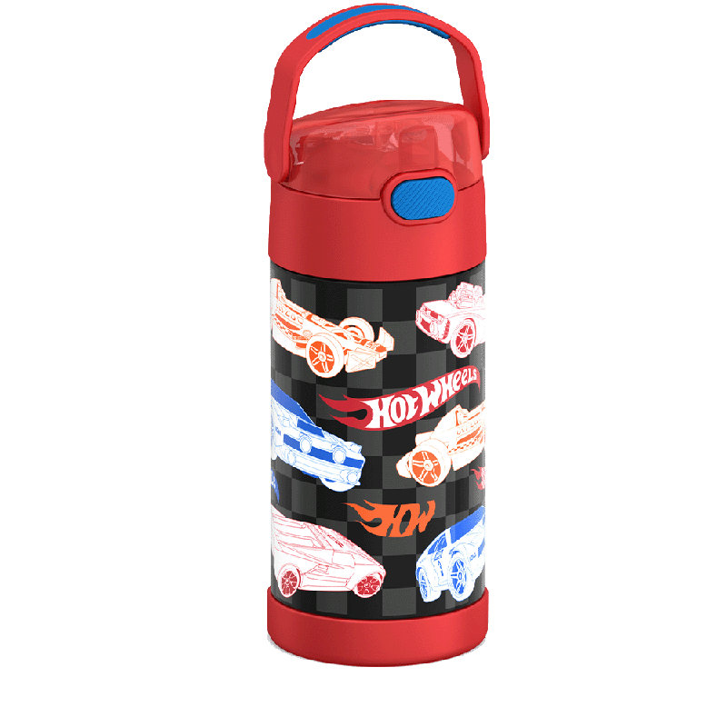 12 oz Bouteille d'eau amusante avec paille Funtainer®