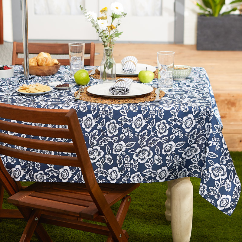 NAPPE PLEIN AIR IMPRIMÉ FLORAL 60X84, Bleu