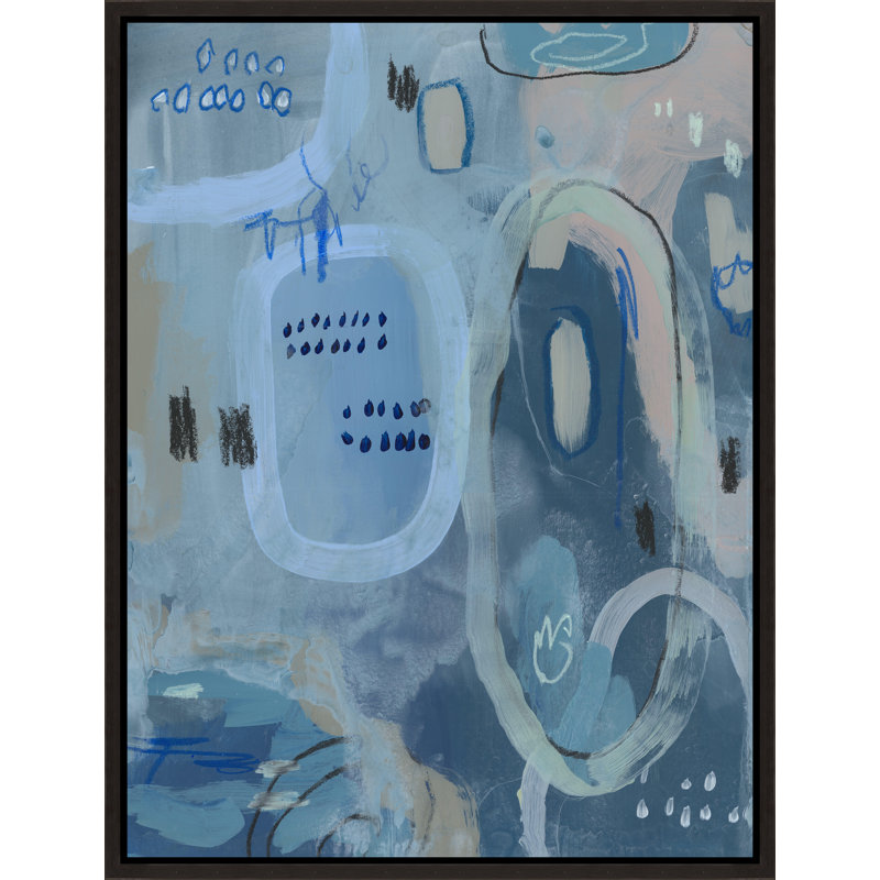 «Blues I» par Victor Ryan - Peinture sur toile encadrée