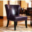 Fauteuil d'appoint en cuir 25,6 po x 27,2 po x 32,8 po avec méridienne et garniture de rivet pour la réception de la chambre à coucher
