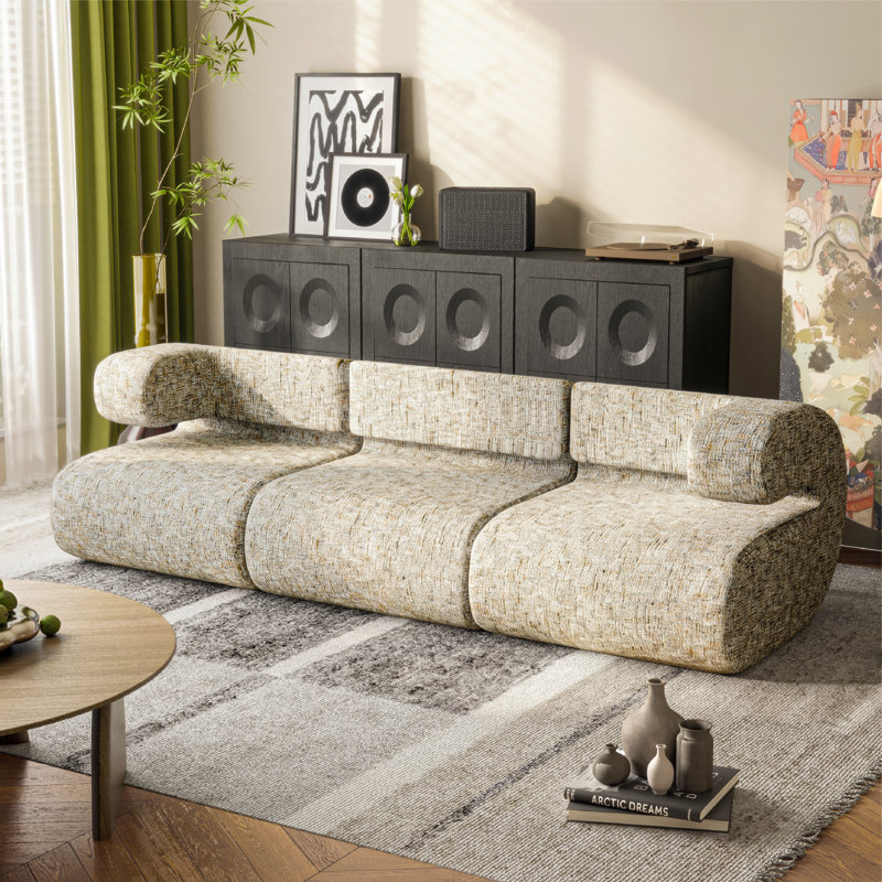 Novelty Living Comfort WOWMAX Modular Sectional Couches For Living Room, Small L Shaped Couch, Convertible Sleeper Sofa Bed With Cloud Couchs Furniture Adjustable Sofa,