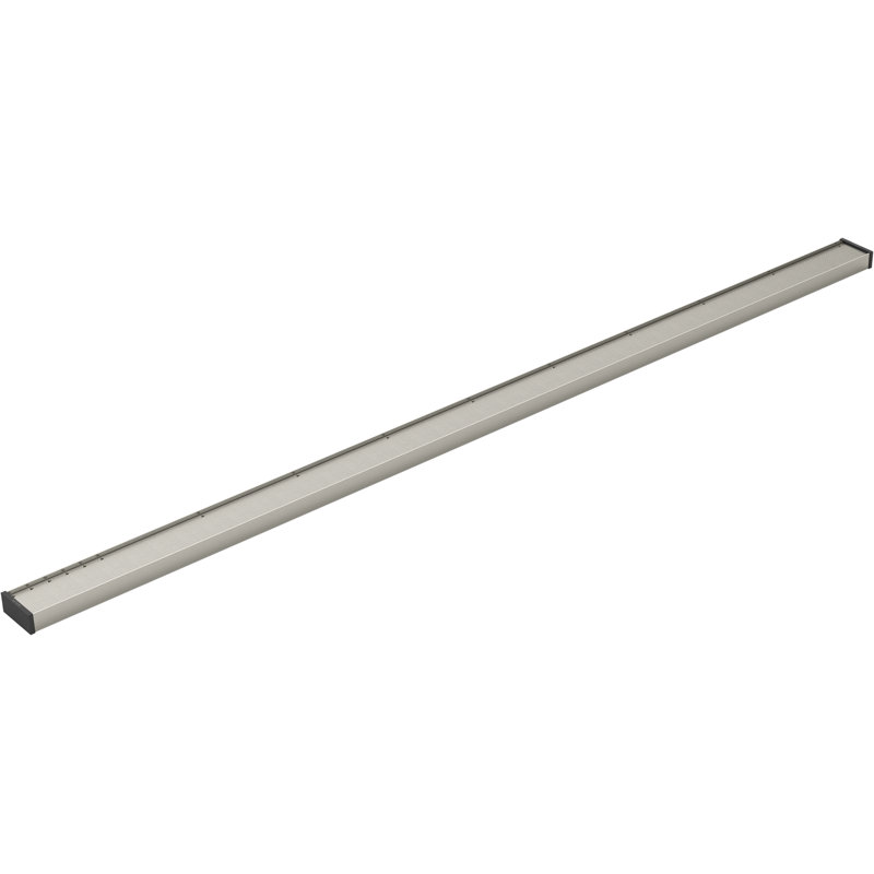 Linear Grid Shower Drain, Anodized Brushed Nickel