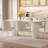 62.99" Modern Rectangle Cream White Dining Table Set with 4 Chairs for Kitchen, Bar, Living Room-1200877693-1179052235